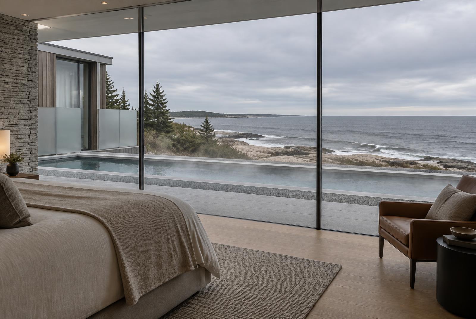 Guest suite interior, conceptual rendering